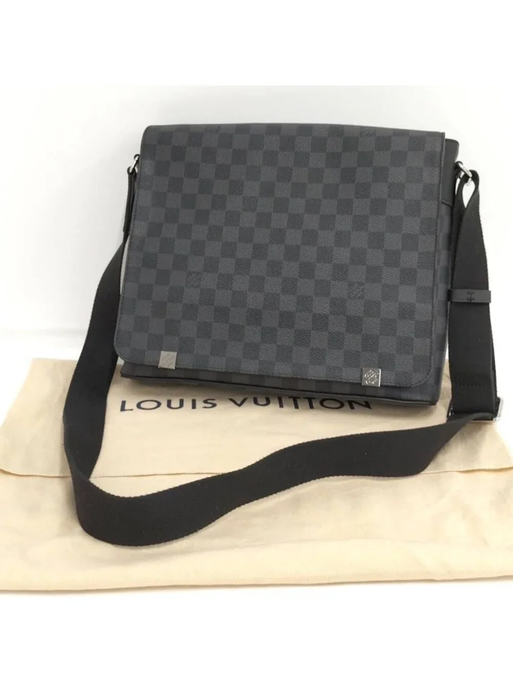 Louis Vuitton District PM Shoulder Bag Damier Graphite